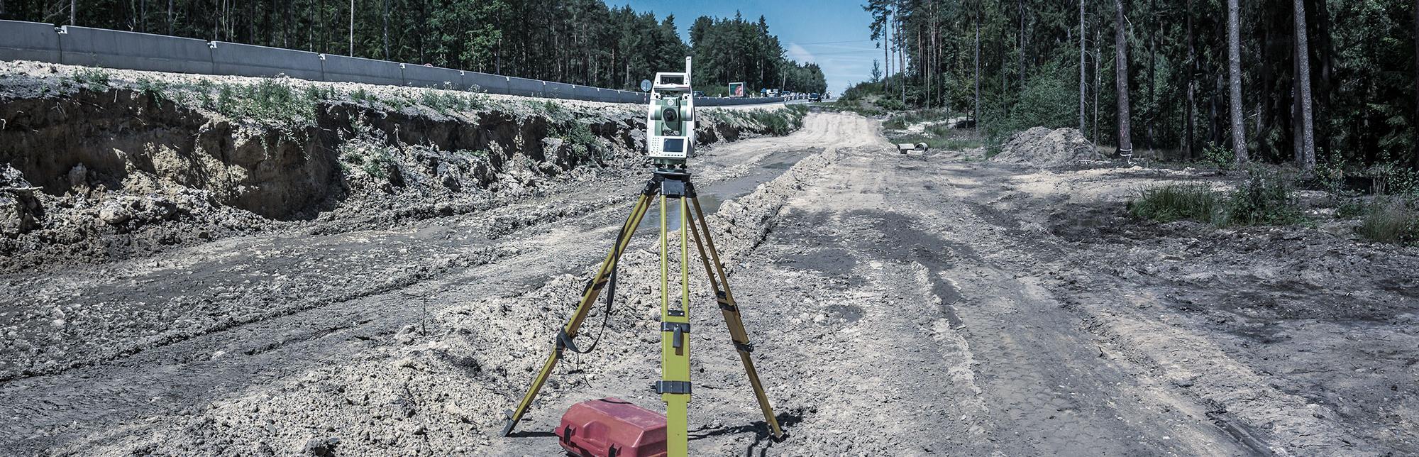 Road construction and survey equipment